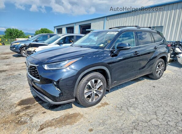 5TDGBRCHXMS514326 2021 TOYOTA HIGHLANDER Black Rear left