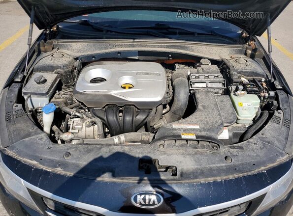 KNAGU4LC7H5007992 2017 KIA OPTIMA Black Widok komory silnika