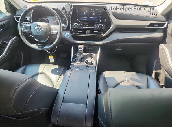 5TDGBRCHXMS514326 2021 TOYOTA HIGHLANDER Black Instrument cluster view
