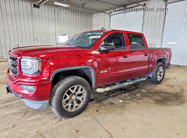 3GTU2NEC2JG284501 2018 GMC SIERRA Красный Задняя левая четверть