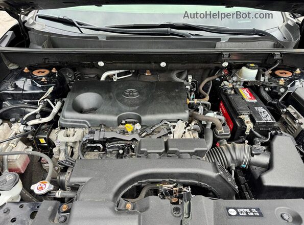 JTMF1RFV2KD047590 2019 TOYOTA RAV4 Black წინა პანელის ხედი