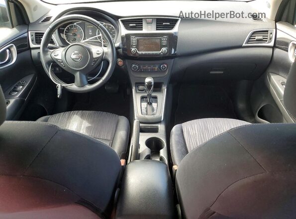 3N1AB7AP7HL636497 2017 NISSAN SENTRA Blue Widok zestawu wskaźników