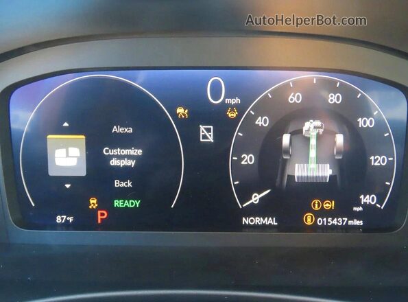 2HGFE4F85SH325565 2025 HONDA CIVIC Синий Вид щитка приборов