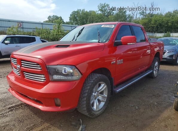 1C6RR7MT0HS743565 2017 RAM 1500 Красный Задняя левая четверть