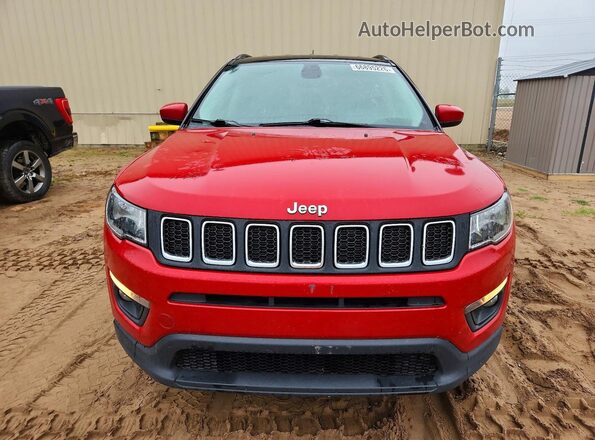3C4NJDBB7JT179733 2018 JEEP COMPASS Red Вид ззаду