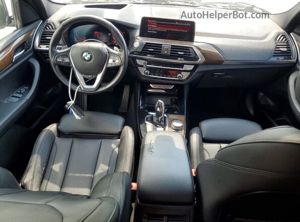 5UXTY3C08L9C92422 2020 BMW X3 Silver Widok zestawu wskaźników