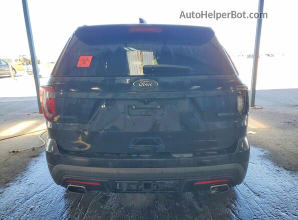 1FM5K8GTXGGB48927 2016 FORD EXPLORER Black Widok wnętrza z przodu