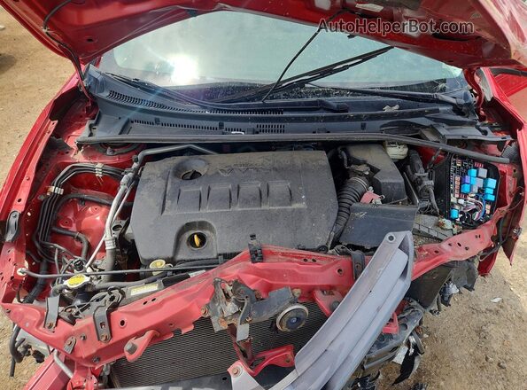 2T1BURHE1GC732638 2016 TOYOTA COROLLA Red ძრავის განყოფილების ხედი