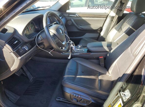 5UXWX7C37H0U43339 2017 BMW X3 Black Widok deski rozdzielczej