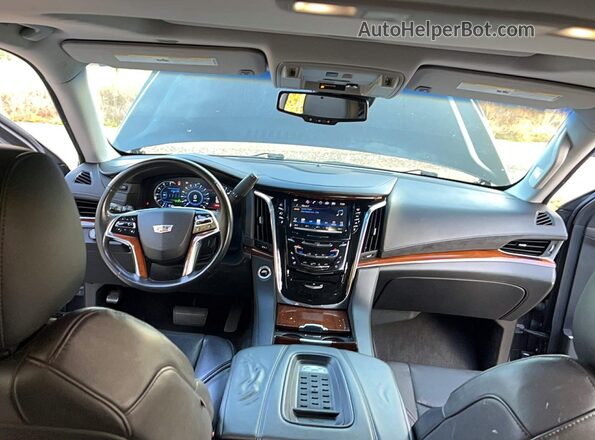 1GYS3BKJ0GR384346 2016 CADILLAC ESCALADE Серый Вид задних сидений