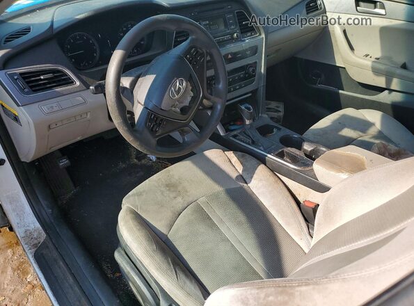 5NPE24AF6HH532071 2017 HYUNDAI SONATA White Widok zestawu wskaźników