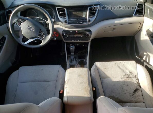 KM8J33A23GU101822 2016 HYUNDAI TUCSON Gray Widok zestawu wskaźników