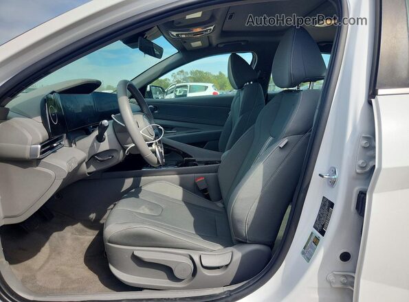 KMHLS4DG3SU989411 2025 HYUNDAI ELANTRA White Dashboard view