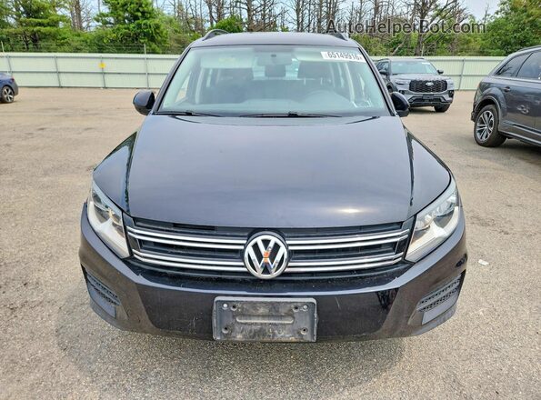 WVGBV7AX0HK049354 2017 VOLKSWAGEN TIGUAN Black Rear view