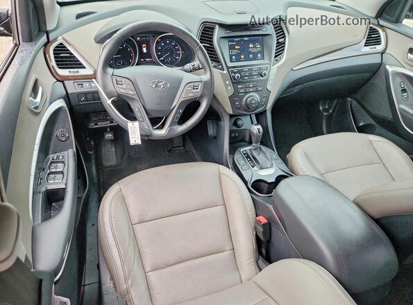 5XYZU3LB7HG393219 2017 HYUNDAI SANTA Black Вид щитка приладів