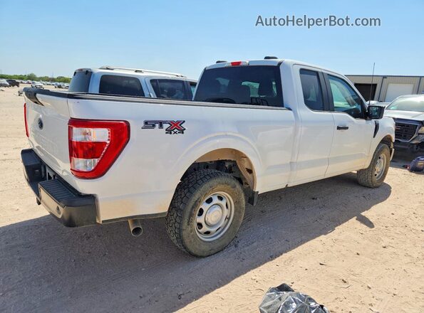 1FTEX1EP2NKE86433 2022 FORD F150 Белый Передняя правая четверть