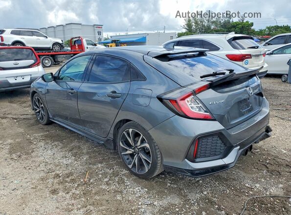 SHHFK7H40KU414905 2019 HONDA CIVIC Серый Задняя правая четверть