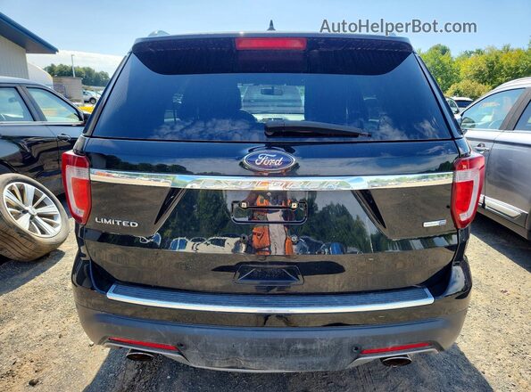 1FM5K8FH8JGB98309 2018 FORD EXPLORER Black წინა სალონის ხედი