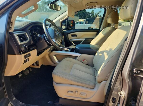 1N6BA1F2XGN503601 2016 NISSAN TITAN Gray Առջևի վահանակի տեսք