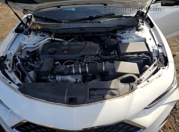19UUB6F4XMA004535 2021 ACURA TLX White ძრავის განყოფილების ხედი