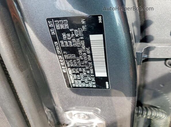 YV4A22PK5J1196074 2018 VOLVO XC90 Gray VIN sticker view