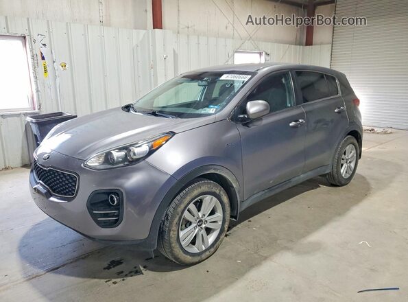 KNDPMCAC8J7341572 2018 KIA SPORTAGE Gray Trasero izquierdo