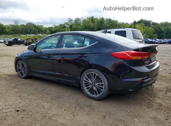 KMHD04LB3JU681475 2018 HYUNDAI ELANTRA Black Задня права чверть