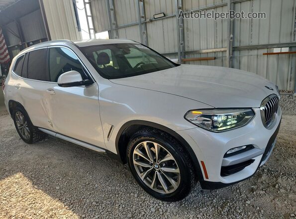 5UXTR7C53KLR45012 2019 BMW X3 White Front view
