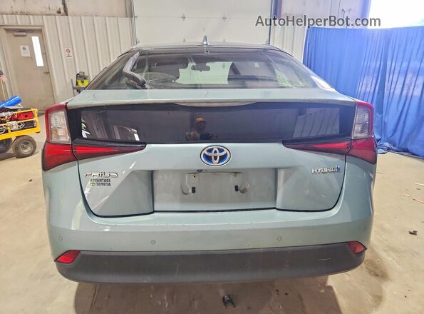 JTDKARFU5K3076321 2019 TOYOTA PRIUS Бирюзовый Вид салона спереди