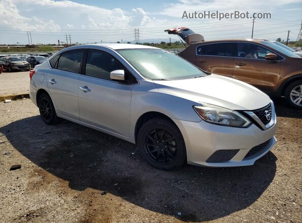 3N1AB7AP2JY225453 2018 NISSAN SENTRA Silver Front view
