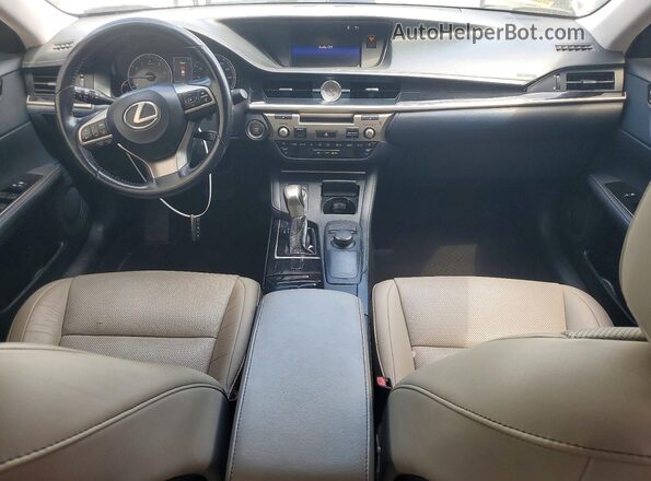 JTHBK1GG1G2243065 2016 LEXUS ES White Widok zestawu wskaźników