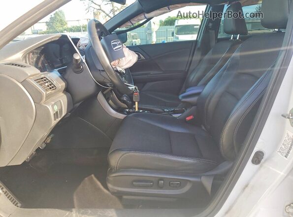 1HGCR2F55GA144490 2016 HONDA ACCORD White Widok deski rozdzielczej