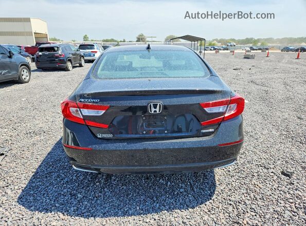 1HGCV3F52KA021126 2019 HONDA ACCORD Black წინა სალონის ხედი