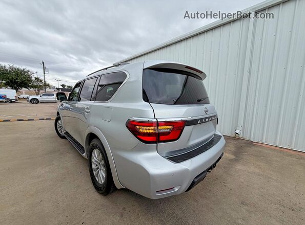 JN8AY2AC8M9146394 2021 NISSAN ARMADA Silver Delantero derecho