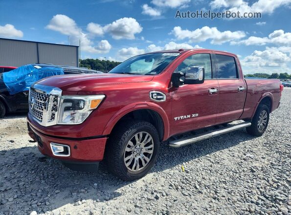 1N6BA1F24GN502525 2016 NISSAN TITAN Red Задня ліва чверть