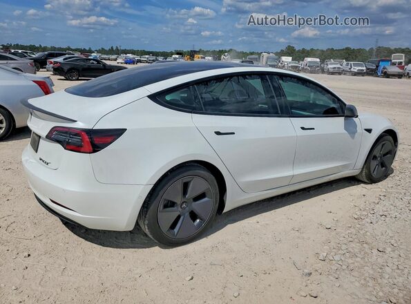 5YJ3E1EA5MF853720 2021 TESLA MODEL 3 Белый Передняя правая четверть