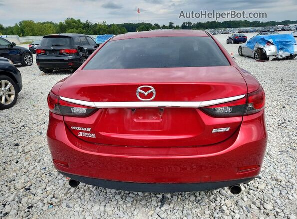 JM1GL1V50H1131631 2017 MAZDA 6 Red წინა სალონის ხედი
