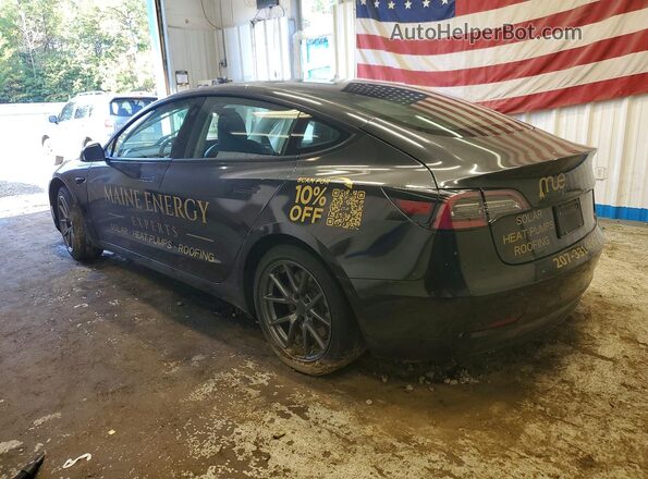 5YJ3E1EB7NF288655 2022 TESLA MODEL Black Rear right