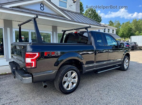 1FTEX1EP9LKE17445 2020 FORD F150 Black წინა ხედი
