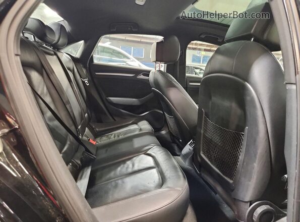 WAUAUGFF8J1040512 2018 AUDI A3 Black Вид задньої частини салону