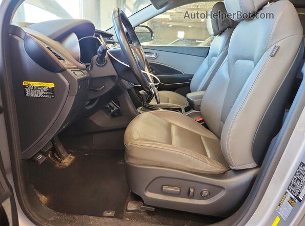 KM8SN4HF4HU249914 2017 HYUNDAI SANTA Silver წინა პანელის ხედი