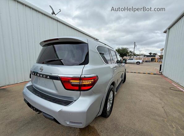 JN8AY2AC8M9146394 2021 NISSAN ARMADA Silver Vista frontal