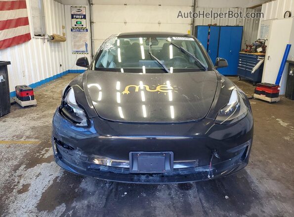 5YJ3E1EB7NF288655 2022 TESLA MODEL Black Rear view