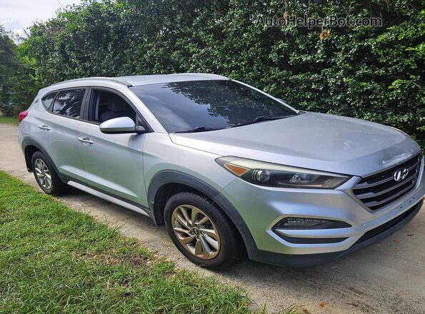 KM8J33A43JU654740 2018 HYUNDAI TUCSON Серебряный Задняя левая четверть