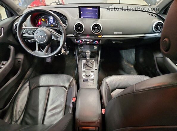 WAUAUGFF8J1040512 2018 AUDI A3 Black Вид щитка приладів