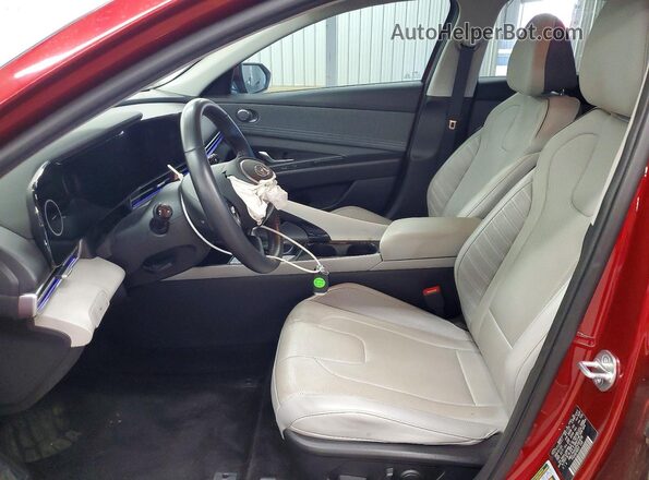 KMHLP4AG5PU560008 2023 HYUNDAI ELANTRA Red Widok deski rozdzielczej