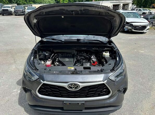 5TDKDRBH1PS008667 2023 TOYOTA HIGHLANDER Gray Հետևի տեսք