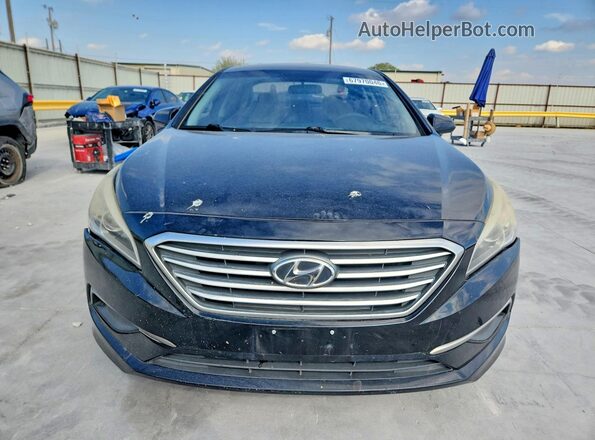 5NPE24AFXHH537290 2017 HYUNDAI SONATA Black უკანა ხედი