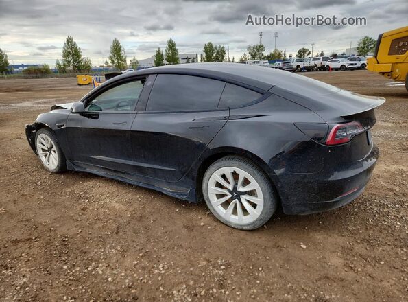 5YJ3E1EB7MF916616 2021 TESLA MODEL 3 Черный Задняя правая четверть