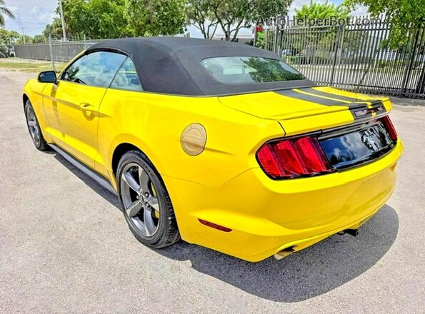1FATP8EM1H5236809 2017 FORD MUSTANG Yellow Rear right